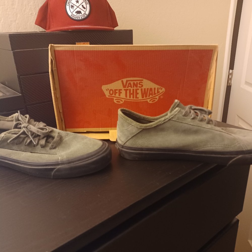 Dusty olive vans shoes